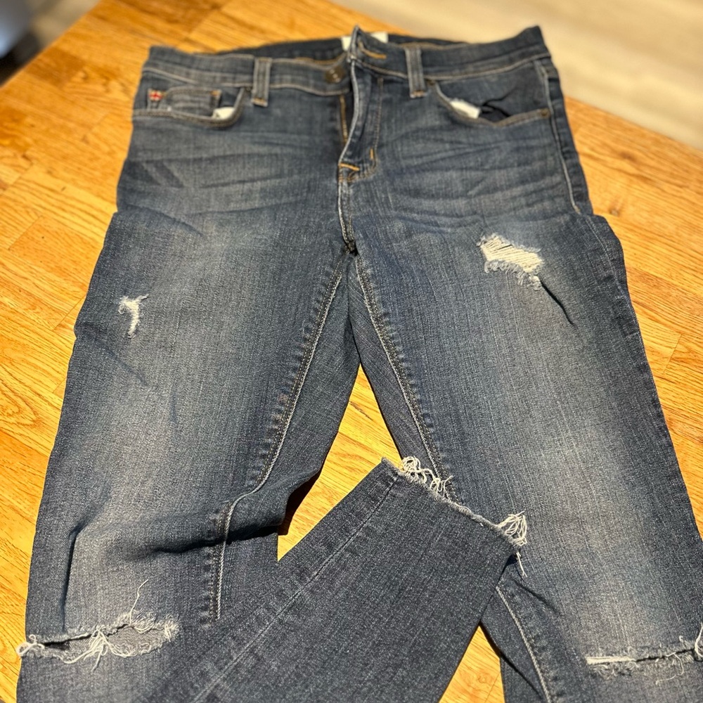 Hudson High Rise Distressed Skinny